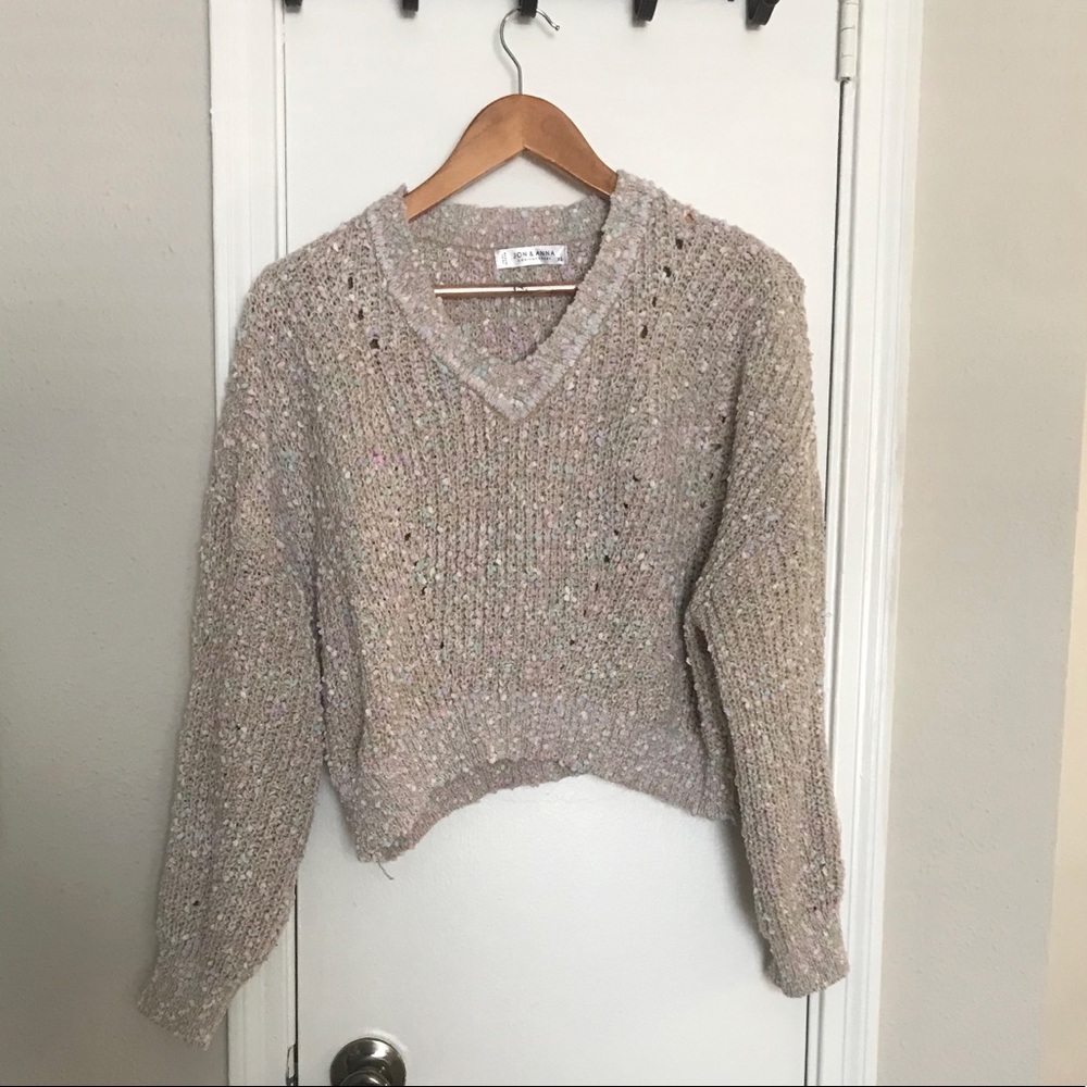 Pink Pastels Speckled Sweater
